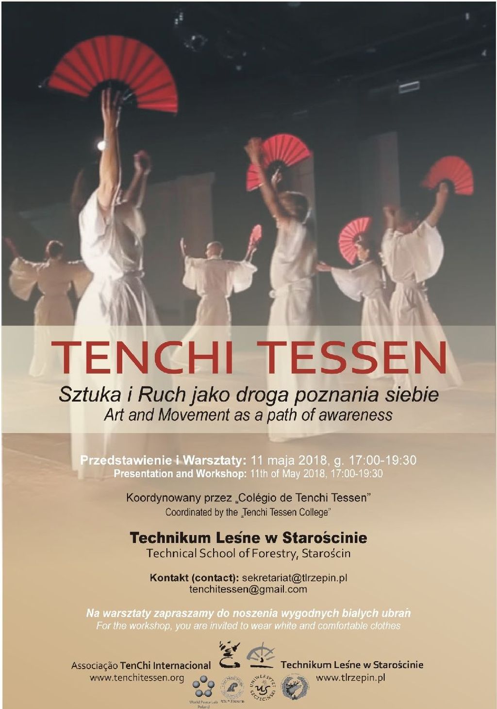 Ilustracja do informacji: Zapraszamy na warsztaty i pokaz Tenchi Tessen w ramach warsztatów edukacyjnych: "Ku ekologii biosfery", w Technikum Leśnym w Starościnie