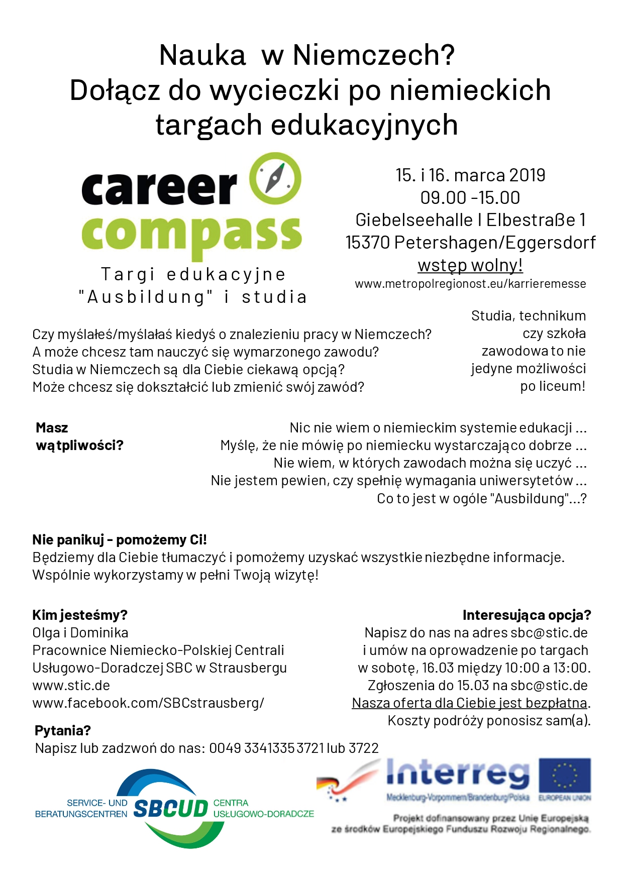Ilustracja do informacji: Niemieckie targi edukacyje "Career-Compass"