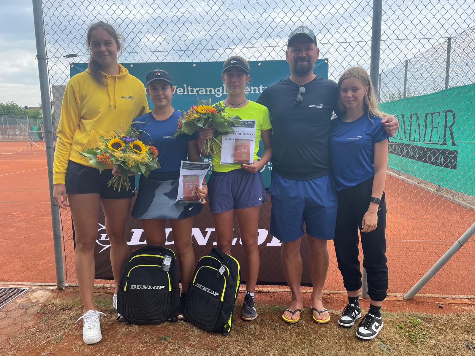 Ilustracja do informacji: Dominika 2 razy na podium Dunlop Bavarian Junior Summer Championships 2022 International Tennis Federation Juniors!